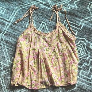 American Eagle Tie Tank Top Blouse